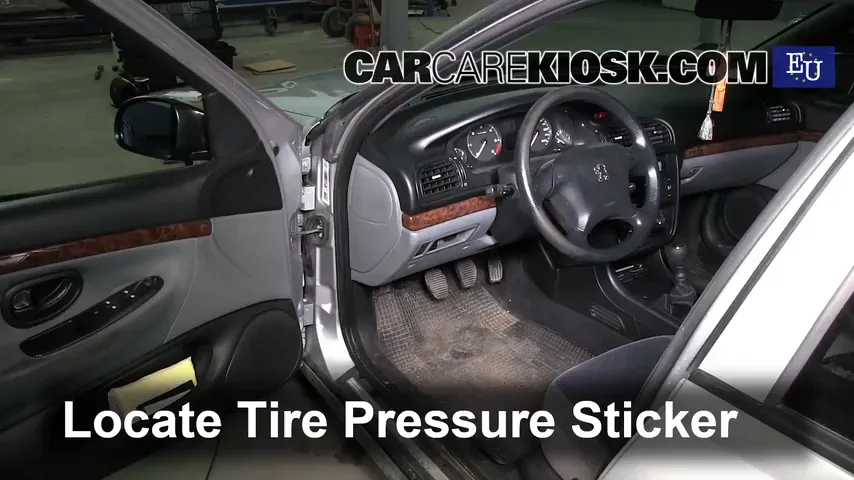 2000 Peugeot 406 LX HDi 2.0L 4 Cyl. Turbo Diesel Tires & Wheels Check Tire Pressure